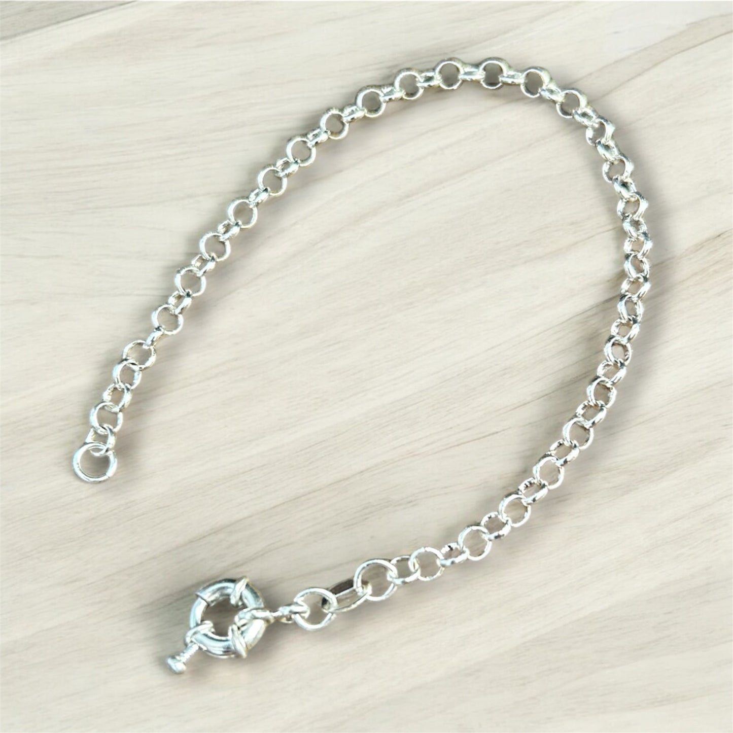 Pulsera Rolo de Plata 925